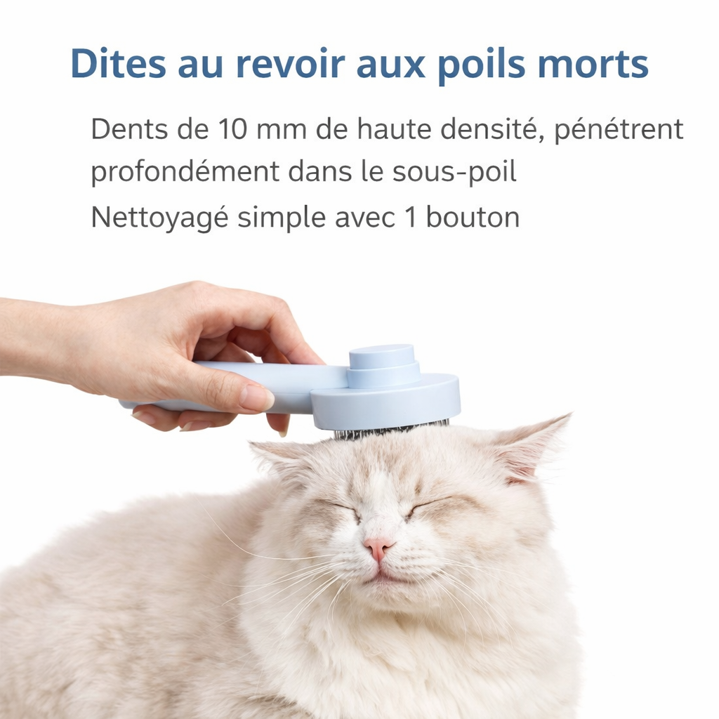 Brosse anti-poils  chien et chat