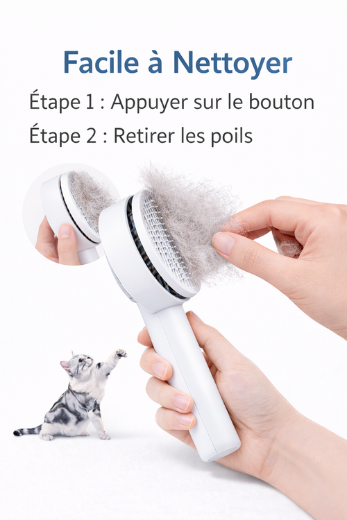 Brosse anti-poils  chien et chat
